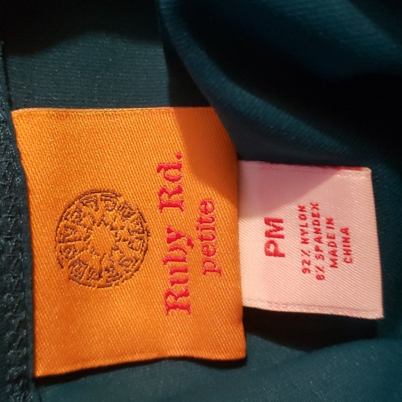 Kim Roger's Lady's ScoopNeck Tee Shirt In Teal/Blue/Green *Lovely - Picture 5 of 6